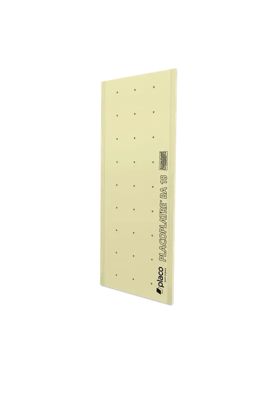 Marque Plaque de platre - Placoplâtre BA18 standard - 300 X 120 cm - ép. 18 mm