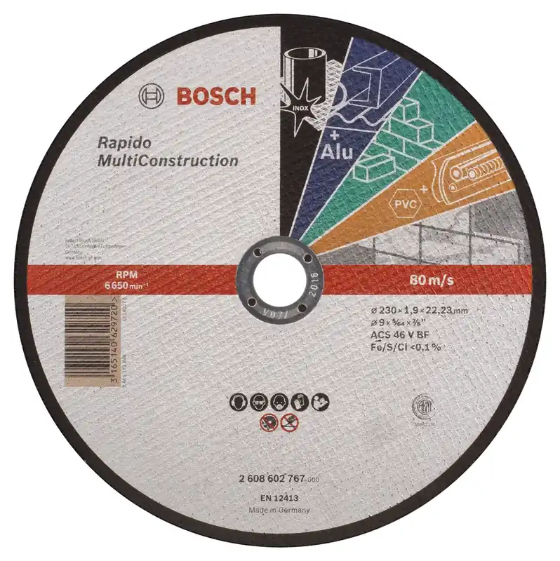 Usine Directe DISQUE ABRASIF MULTICONSTRUCTION 230X1,9