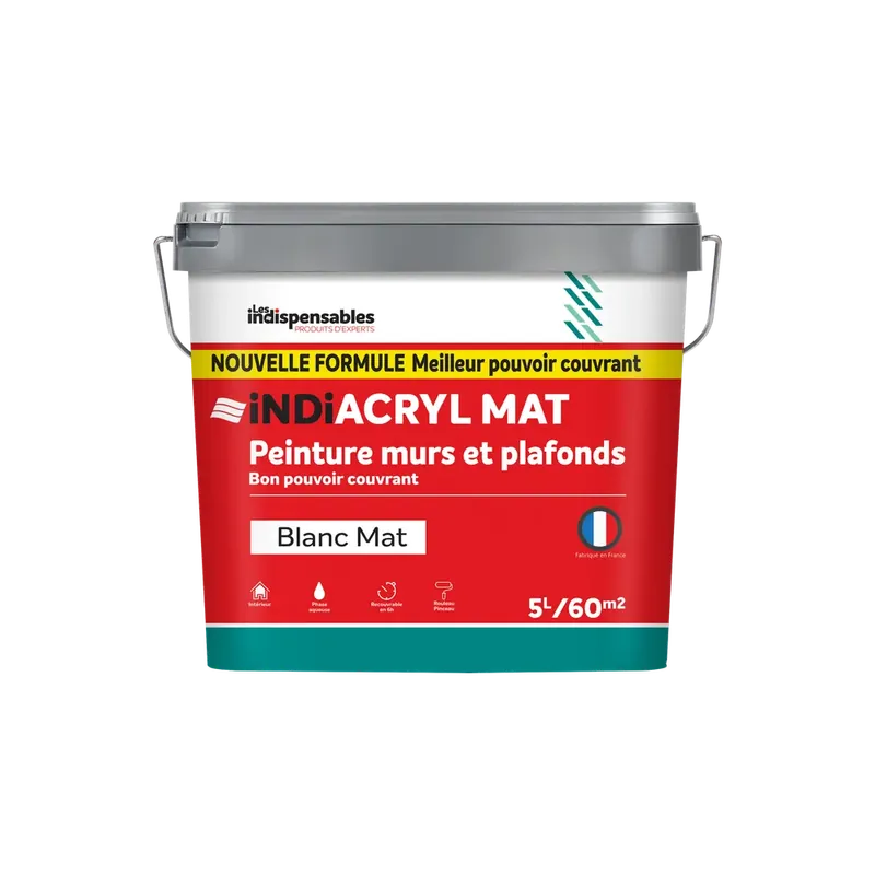 Commander Vite INDI ACRYLMAT - 5L - blanc