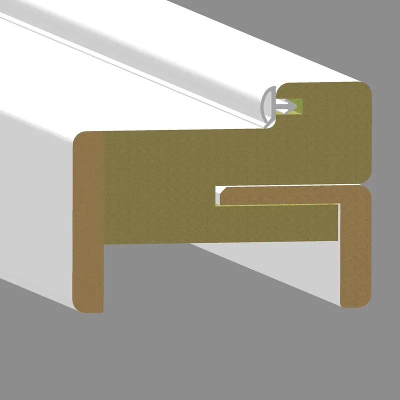 Huisserie fin de chantier EVO+ - bois résineux pour cloison de 52 à 72 mm - prépeinte - chant droit - pour porte isolante - 2040 x 930 - poussant gauche Expédition Rapide