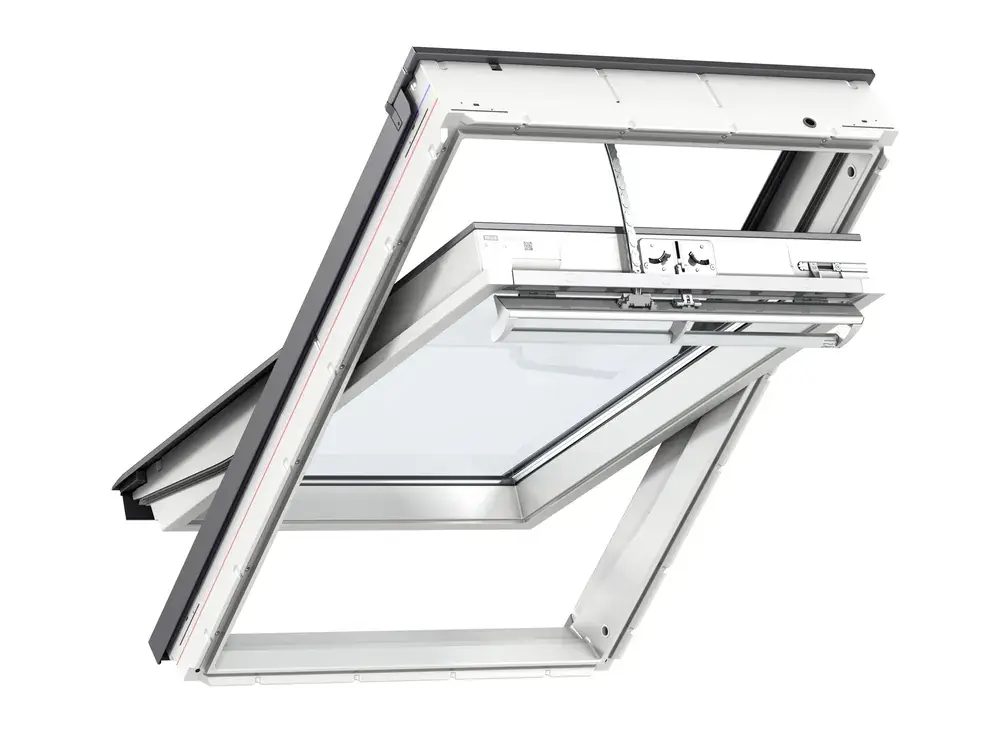 Expédié Aujourd'hui Fenêtre de toit électrique VELUX à rotation - GGU UK04 5721 - intégra tout confort - 134 x 98 cm
