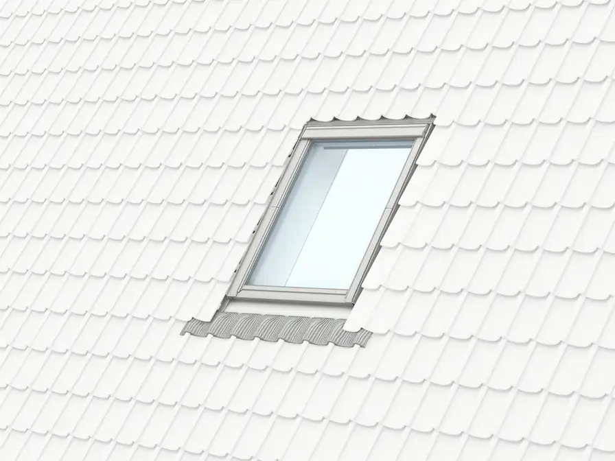 Must-Have Raccord tuile VELUX - EDJ PK08 - 94 x 140 cm - 0000 - pose encastrée