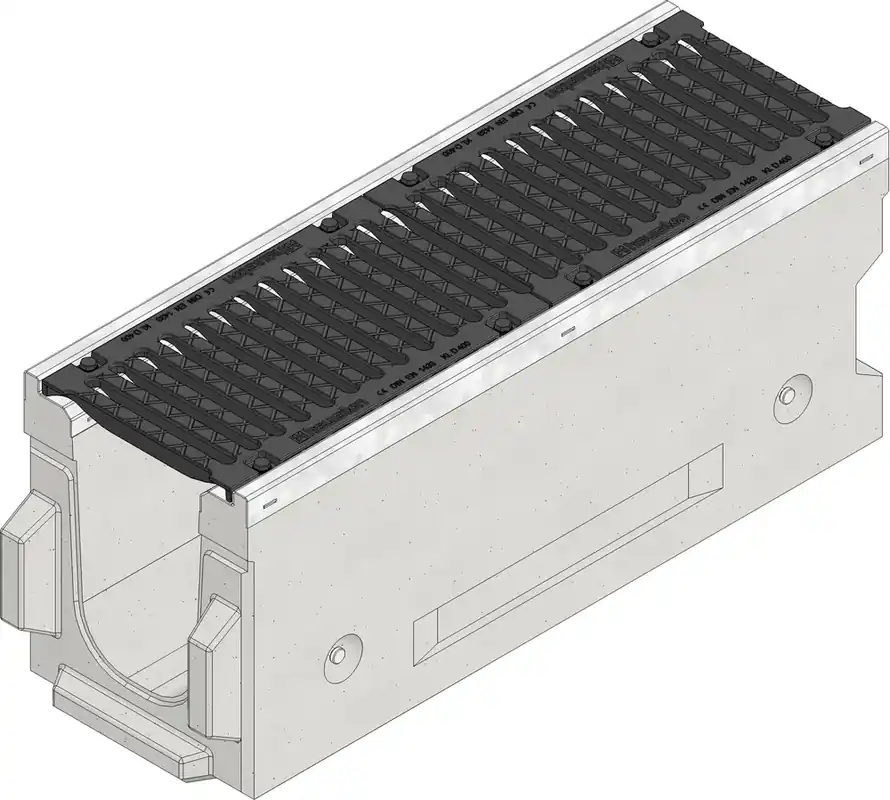 CANIVEAU XTREMFIX I ROAD 300X270 GRILLE FONTE BOULONNEE 1ML Populaire