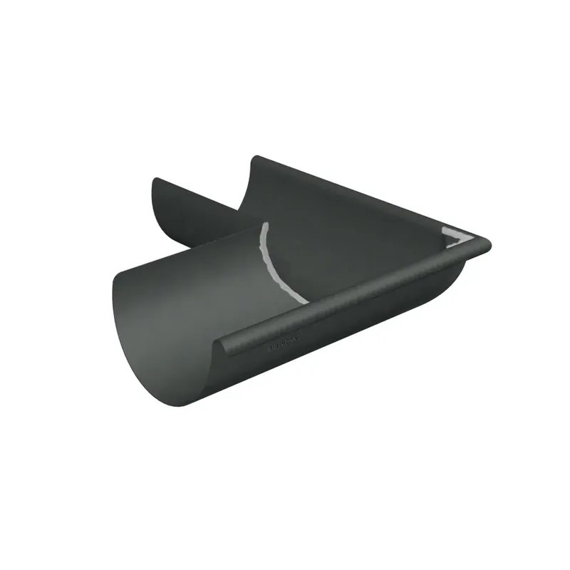 EQUERRE ZINC EXTERIEUR 1/2 RONDE EXTRA BASALTE T25 Affaire À Saisir