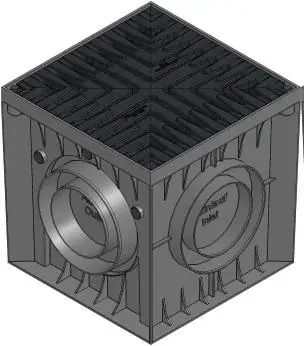 Petit Prix REGARD RECIFIX POINT 30X30 GRILLE FIBRETEC NOIR B125