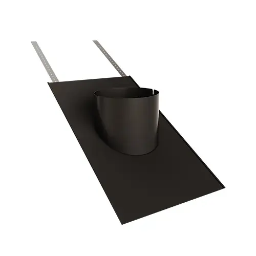 Nouvel Arrivage Embase d‘étanchéité ardoise - ESIA pour pente 30° pour sortie de toit - Ø 230 mm - Noir