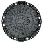 REGARD DE CHAUSSEE FONTE REXEL SECURITE D600MM CADRE ROND MARQUAGE "EAUX PLUVIALES" D400 NF PONT A MOUSSSON Livraison Express