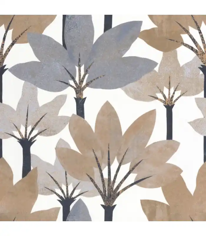 Super Prix Papier peint BABEL ENCRE / NATUREL - Collection Babylone - CASADECO - Ref. BBLN89716457