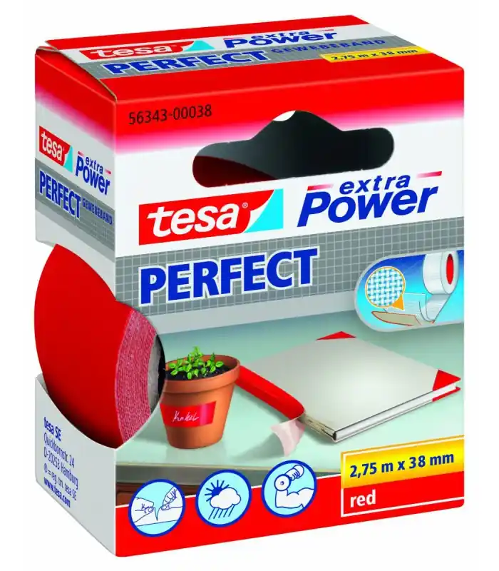 Ruban de réparation Tesa Extra Power rouge 2,75m x 38mm Achetez Aujourd'hui