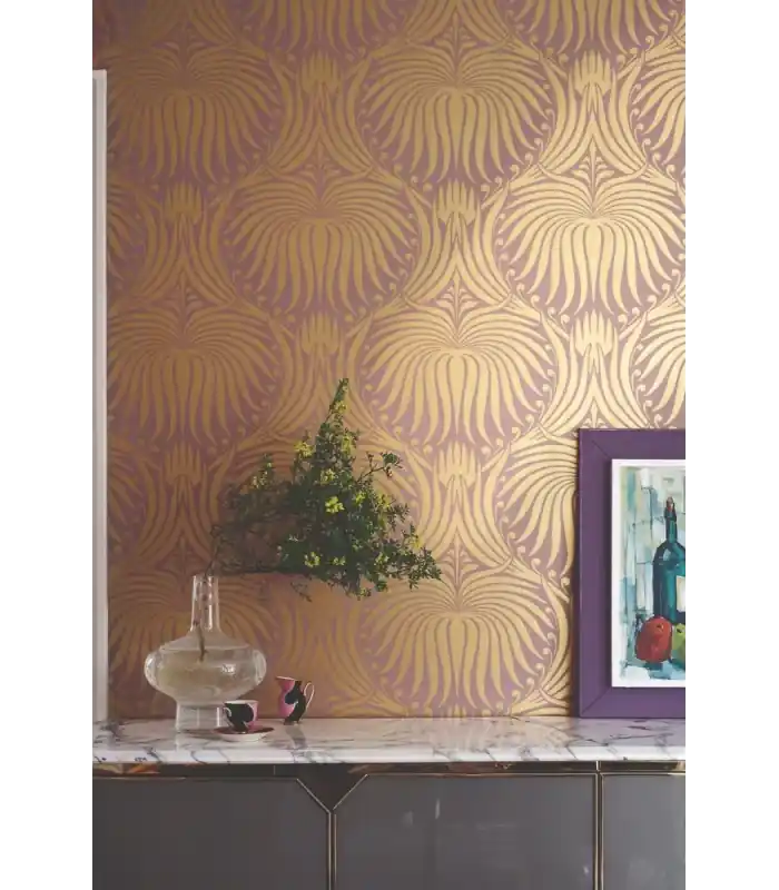 Papier Peint LOTUS - REF 20-70 - CORE METALLISE Farrow & Ball Dernière Chance