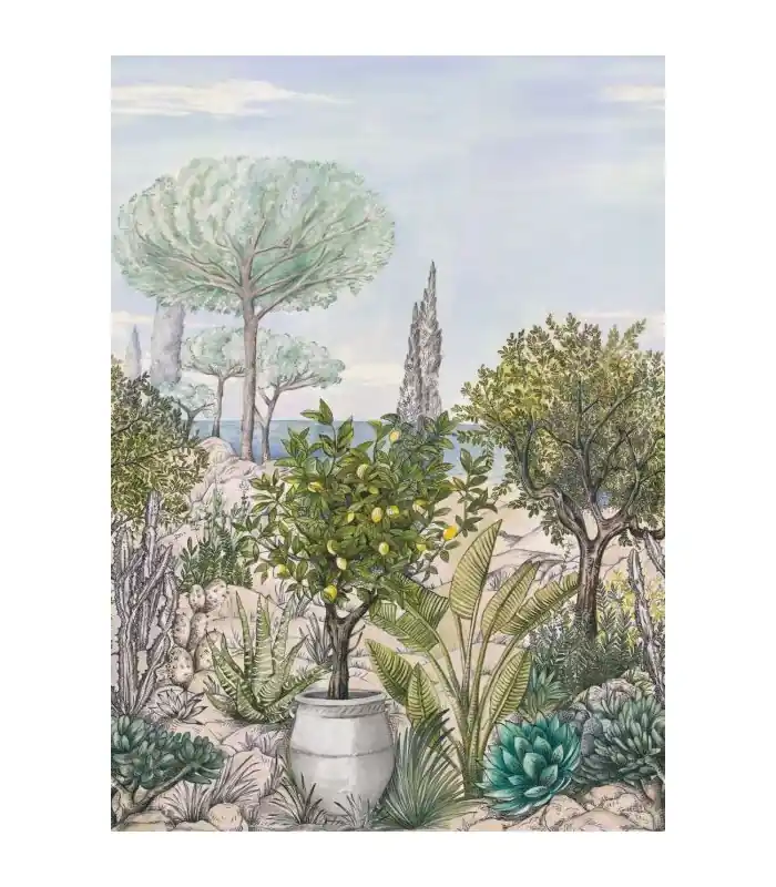 Achat Immédiat Panoramique BAUX DE PROVENCE CAL VERT 200x280 - Collection AZUR - CASELIO - Réf. AZU105477703