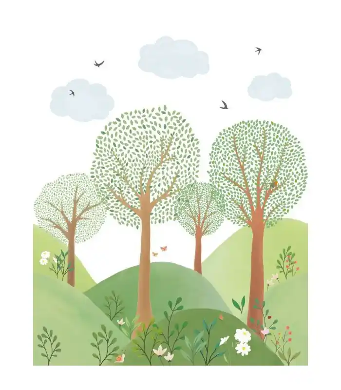 Panoramique LE MONDE DE LA FORET VERT L 250x310 - Collection LES MINIS MONDES - CASELIO - Réf. MNM105803202 Meilleure Vente