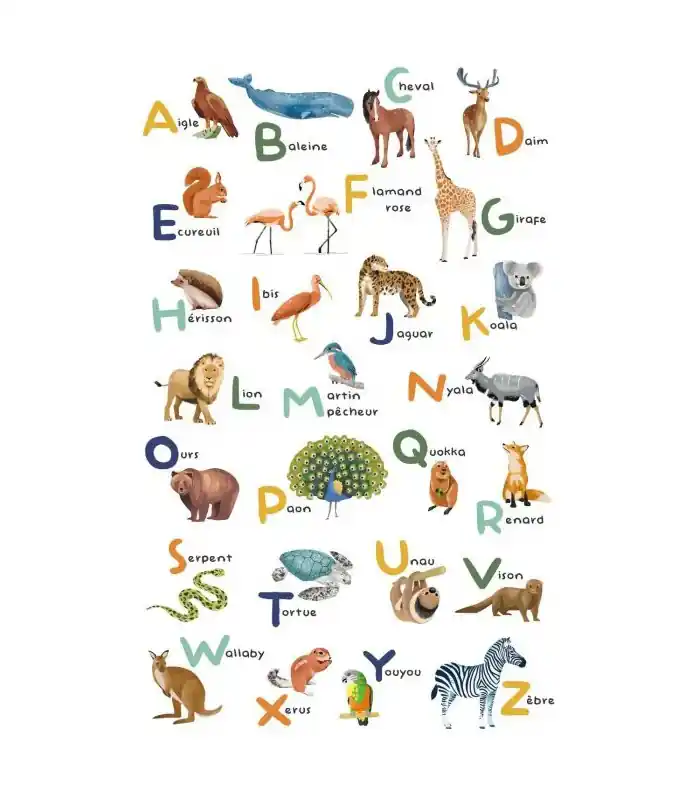 Panoramique APPRENONS L ALPHABET MULTICOULEURS L 200x310 - Collection LES MINIS MONDES - CASELIO - Réf. MNM105672304 Meilleure Vente