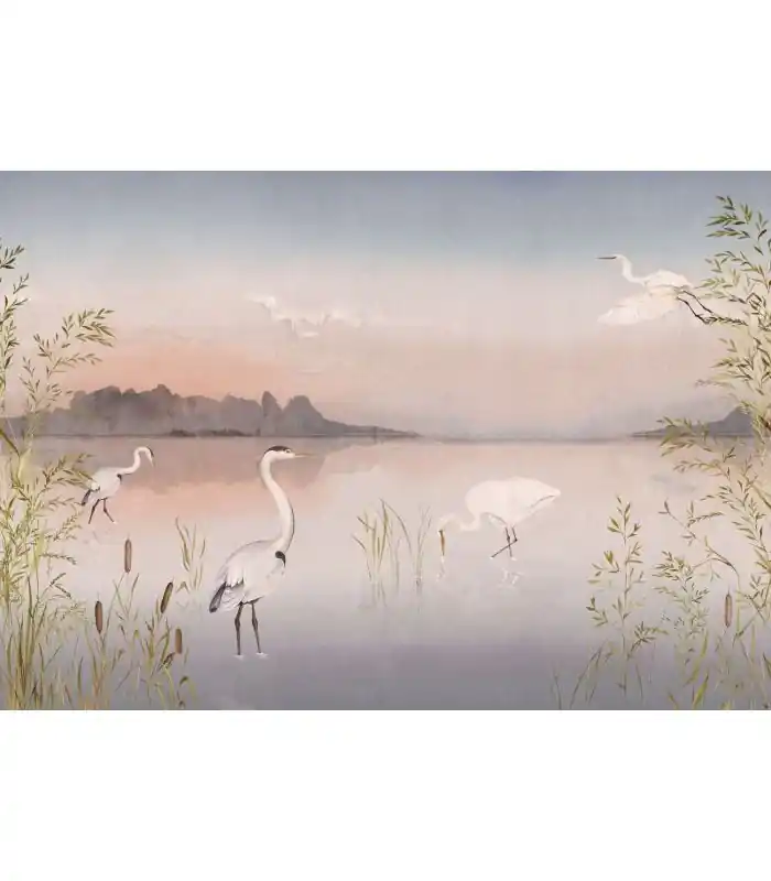 Panoramique MARAIS SAUVAGE M ROSE CREPUSCULE 400x280 - Collection WONDERWALLS 2 - CASADECO - Réf. WDWD200034311 Prix Bas
