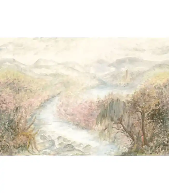 Prix Bas Panoramique RUISSEAU DE JOIE M ROSE NUDE 400x280 - Collection WONDERWALLS 2 - CASADECO - Réf. WDWD200124111
