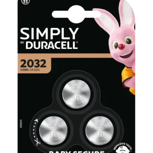 Dernier Modèle Pack De 3 Piles Rondes Duracell - Simply CR2032 3V