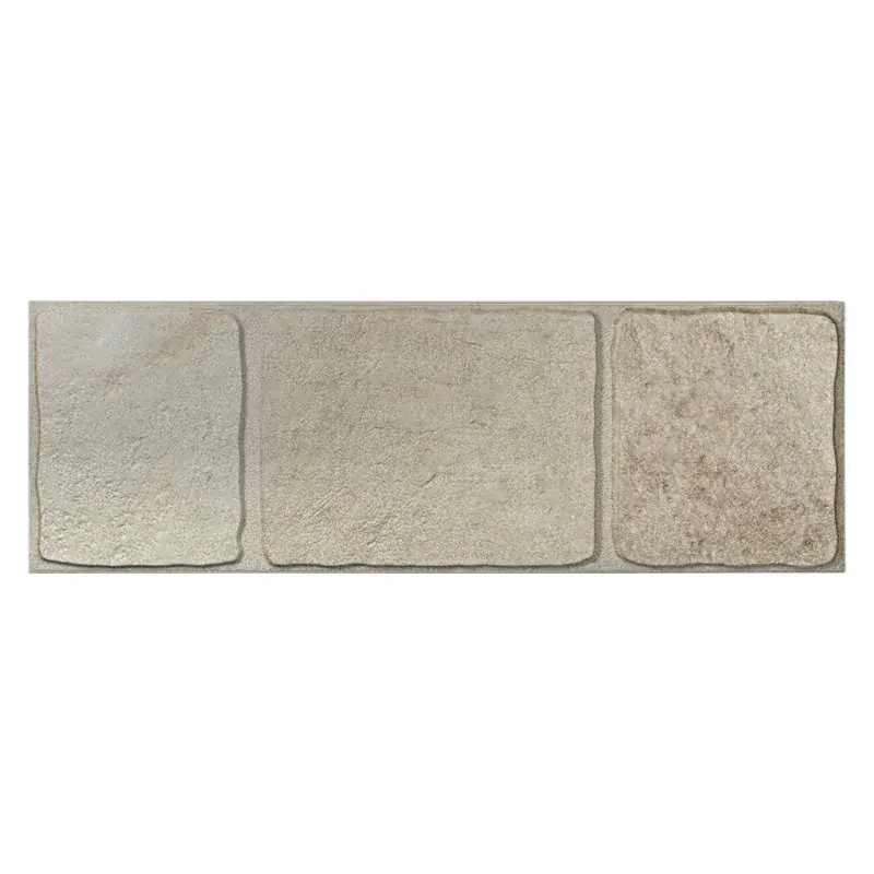 Carrelage sol et mur extérieur aspect pierre Atrium block beige mat 15x45 cm antidérapant Commande En Gros