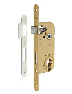 Promotion Saisonnière Boitier serrure pour cylindre 1 tour axe 40mm blanc