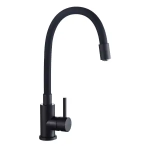 Satisfait Ou Remboursé Mitigeur évier ILO à mémoire de forme No Noir - 4061906