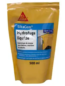 Hydrofuge liquide SIKACEM dose 0,5L Super Prix