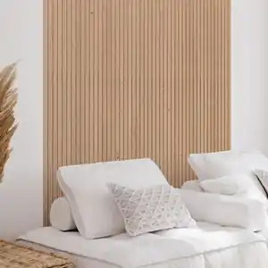 Achetez Aujourd'hui Lot 2 panneaux décoratifs Pepper oak sur fond blanc - lattes MDF - px 2m50x0m28 ép.20mm soit 0,70m²/px