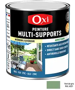 Peinture MULTI SUPPORTS TOP3+ Vert de Gr Vert de Gris 0,5L Certifié