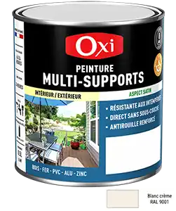 Vente Flash Peinture MULTI SUPPORTS TOP3+ Crème 0,5L