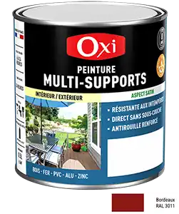 Peinture MULTI SUPPORTS TOP3+ Bordeaux 2 2,5L Certifié