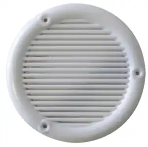 Nouvelle Collection Grille ronde PVC blanc Ø103 en applique en applique