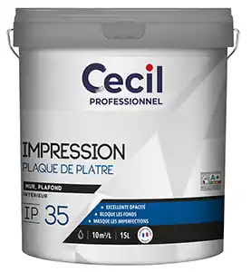 Produit De Marque Sous-couche plaque de plâtre IP35 5L