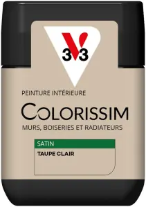 Peinture COLORISSIM Satin 0,075L Taupe C Taupe Clair Testeur Promotion