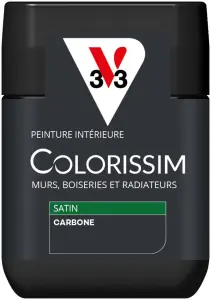 Pas Cher Peinture COLORISSIM Satin 0,075L Carbone Carbone Testeur