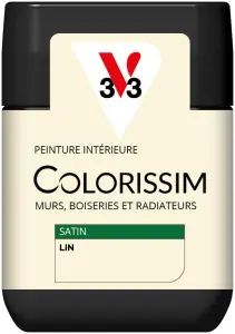 Retour Gratuit Peinture COLORISSIM Satin 0,075L Lin Tes Lin Testeur