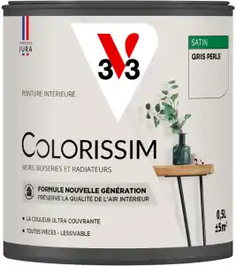 Peinture COLORISSIM Satin 0,5L Gris Perl Perle Jusqu'à Épuisement Des Stocks
