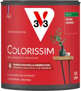 Marque Peinture COLORISSIM Satin 0,5L Rouge Cap Caprice