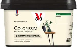Peinture COLORISSIM Satin 2,5L Ivoire Certifié