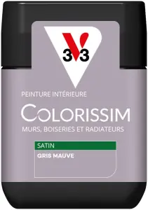 Nouvelle Collection Peinture COLORISSIM Satin 0,075L Gris Ma Gris Mauve Testeur