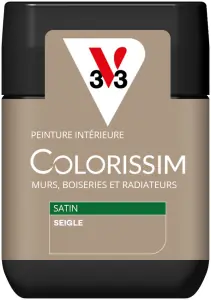 Dernière Chance Peinture COLORISSIM Satin 0,075L Seigle Seigle Testeur