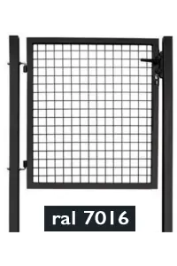 Portillon Garden Plus GRIS 100x120 + serrure - maille 50x50mm - Poteaux carrés 60mm - FILIAC Achetez Aujourd'hui