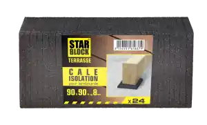 Vente Flash Paquet de 24 cales d‘isolation pour lamb lambourde - caoutchouc 90x90x8mm NORAIL