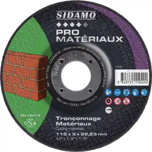 Disque tronçonnage Ø115 Pro MATERIAUX Offre Exclusive