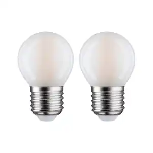 2 Ampoules LED à filaments 230V E27 sphérique dépoli 2x470lm 2x5W 2700K Bon Plan