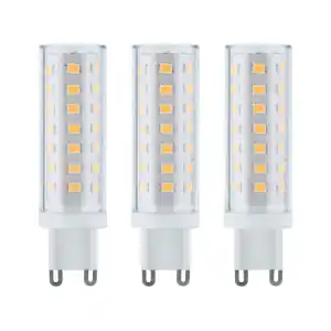 3 Culots à ergots LED standard 230V G9 clair fin de serie 3x470lm 3x5W 2700k Affaire À Saisir