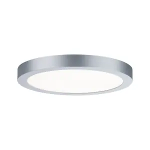 Panneau LED Abia plastique chromé rond 300mm 22W 230V 2700K Réduction