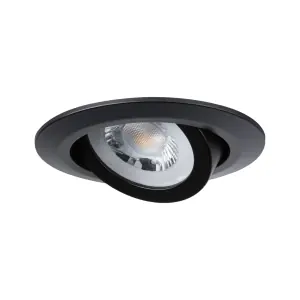 Nouveauté 3 spots encastrés LED orientables plastique noir IP20 82mm 3x4,8W 3x450lm 230V 3000K