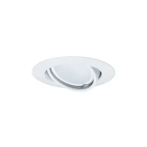 Quantité Limitée 3 spots encastrés LED orientables métal blanc IP20 90mm GU10 3x5W 3x350lm 230V 3000K