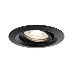 3 Mini spots encastrés LED orientables Alu noir IP23 66mm 3x4W 3x310lm 230V 2700K Haute Qualité