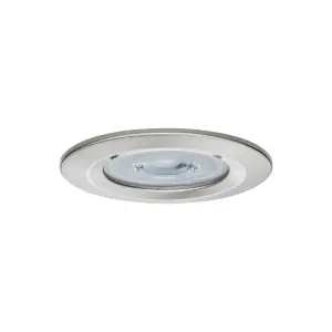 Meilleure Vente 3 spots encastrés LED fixes NOVA alu acier brossé IP44 78mm GU10 3x6,5W 3x460lm 230V 2700K