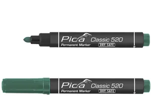 Marqueur Classic permanent 520/36 vert pointe ogive Bon Plan