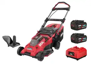 Tondeuse SKIL 40V - Brushless largeur de coupe 43 cm - bac de 50L avec 2 batteries 4Ah + chargeur Top Vente